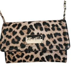 Tami Too leopard print crossbody purse with touch screen tech window, NWT. 