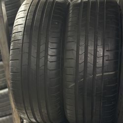 PAIR OF TIRES 205 40 18 PIRELLI 85% LIFE