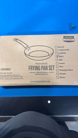 Utopia Kitchen 3-Piece Nonstick Frying Pan Set - Brand New