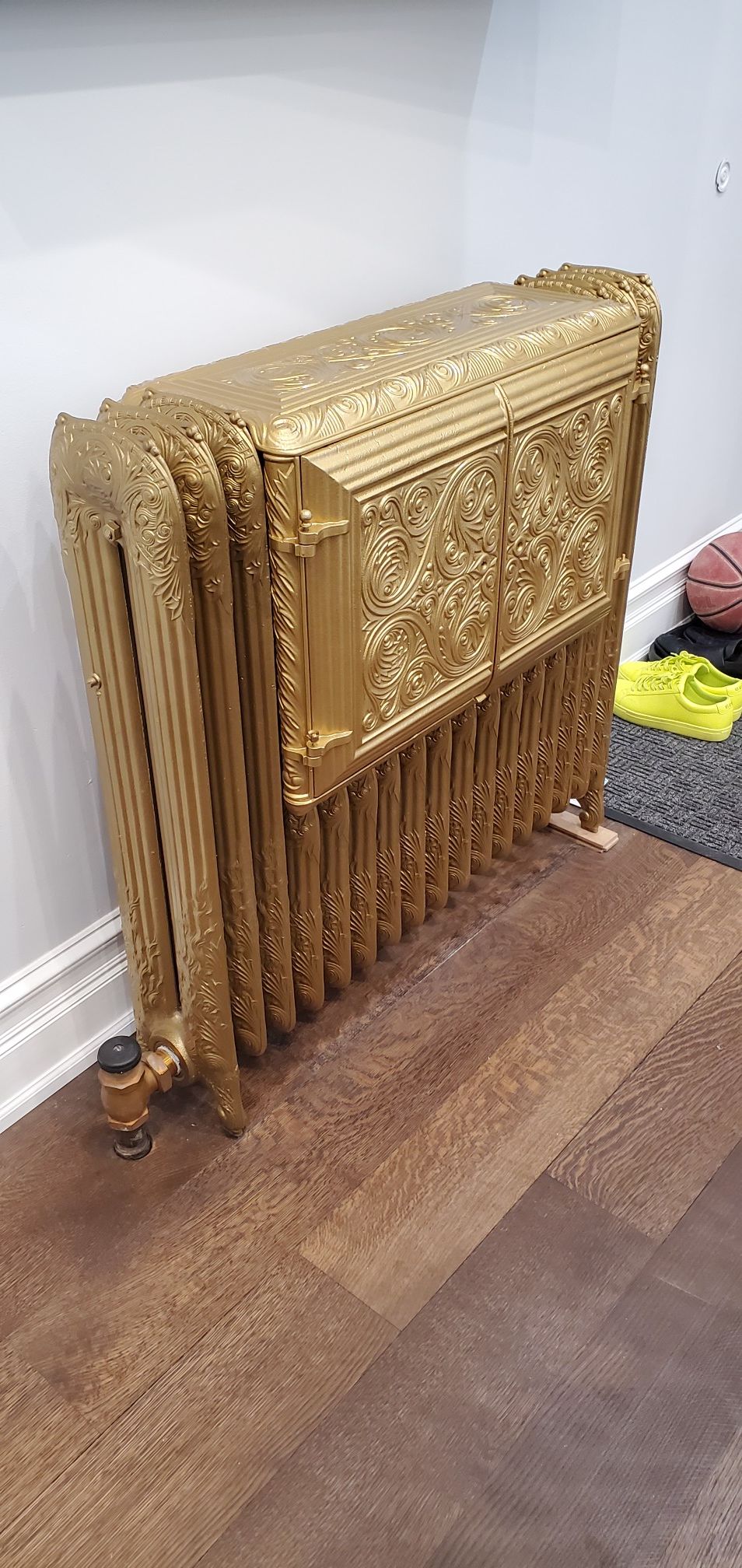 Cast iron Radiator food warmer Steam sandblasted and powder coat