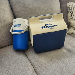 Mini Igloo and Coleman Coolers