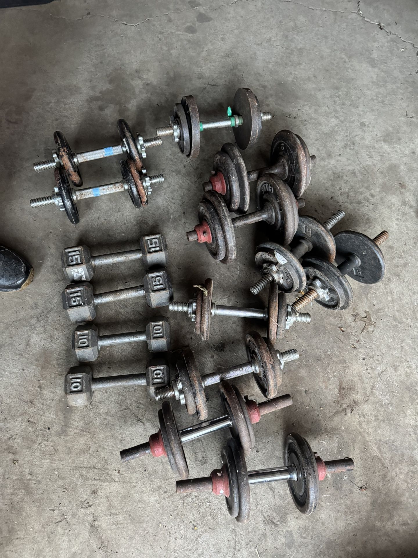 WEIGHTS DUMBELLS   ALL FOR $100  