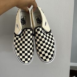Vans Checkboard Slip Ons - sz 10.5
