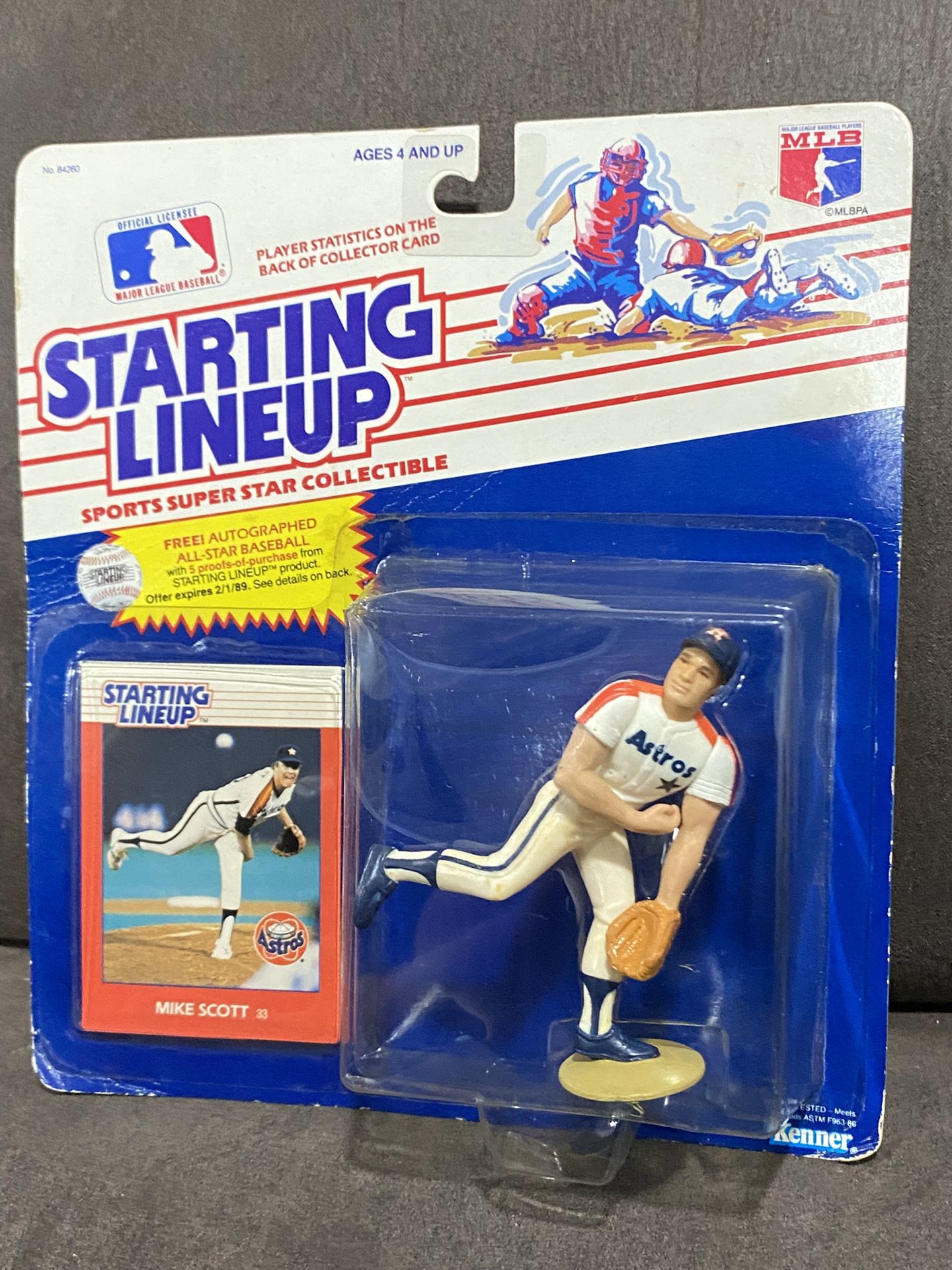 $25- Houston Astros Mike Scott MLB Starting Lineup Baseball Action Figures