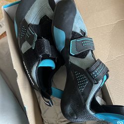 Scarpa Force Climbing Shoes Conifer-Azure 8M/ 9W