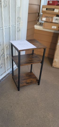 Side Table, Small End Table, Tall Nightstand for Living Room, Bedroom, Office, Bathroom new assembled it already