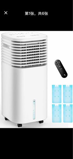 4-IN-1 Portable Air Conditioners, Evaporative Air Cooler w/ 4 Modes & 3 Speeds, 15H Timer for Smart Auto-off, 2-Gal Tank for 20H Cooling,17FT Remote,N