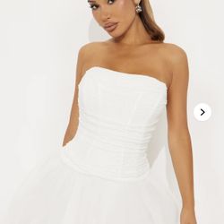 White Fashion Nova Dress 