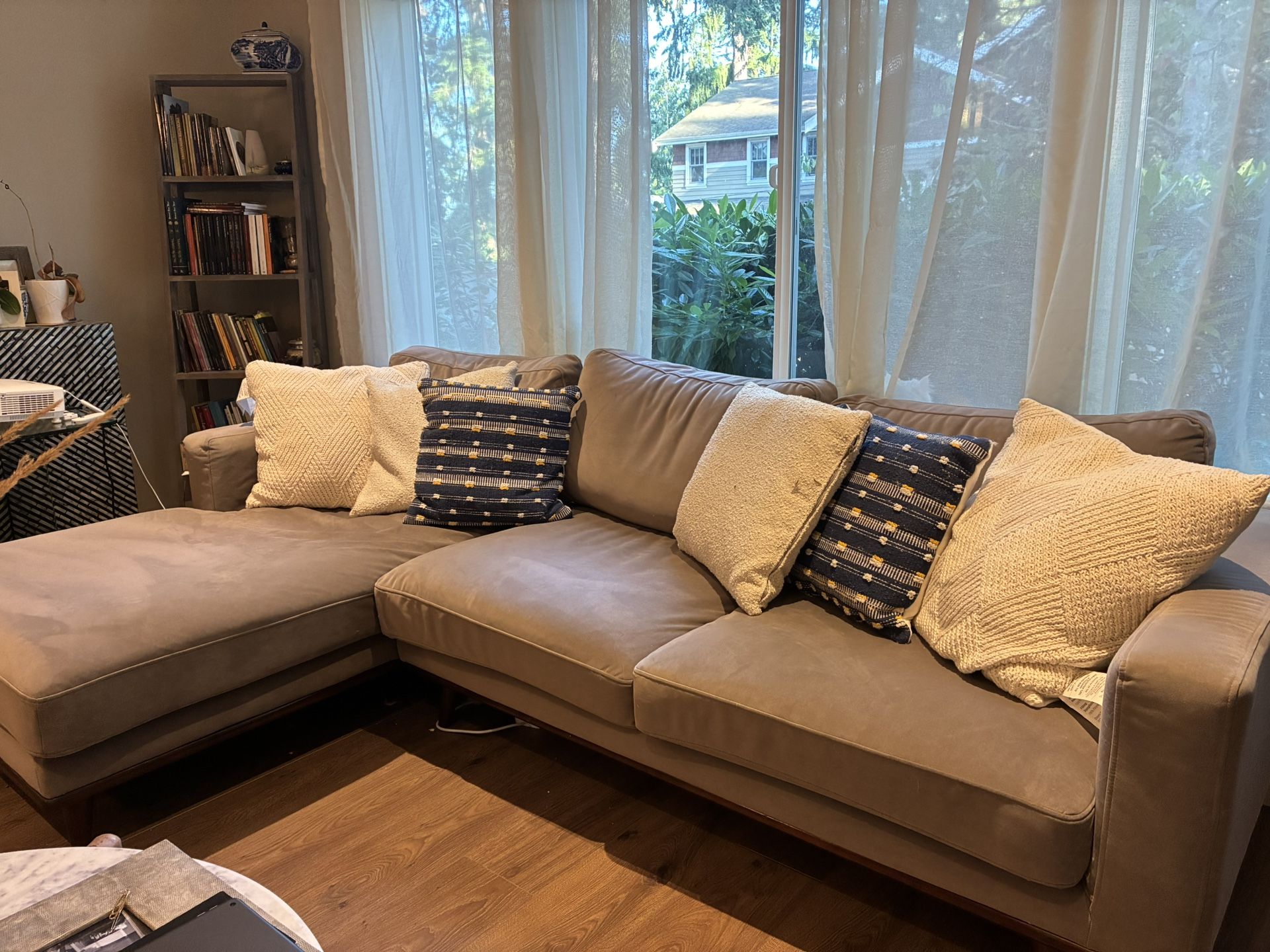 Velvet Sectional Sofa Couch