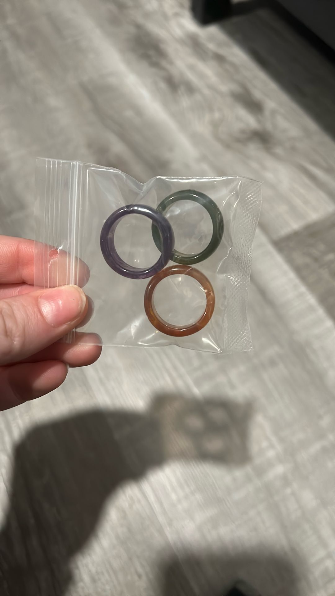 Resin rings (set of 3)