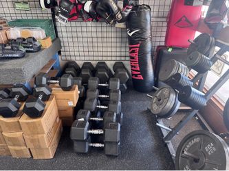 Rubber Hex Dumbbell Pairs 50-100lbs READ DESCRIPTION