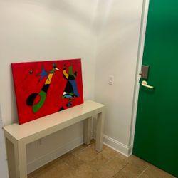 Postmodern Lacquer Console Table