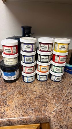 Ecotex Premium Water-Based Screen Printing Ink Set