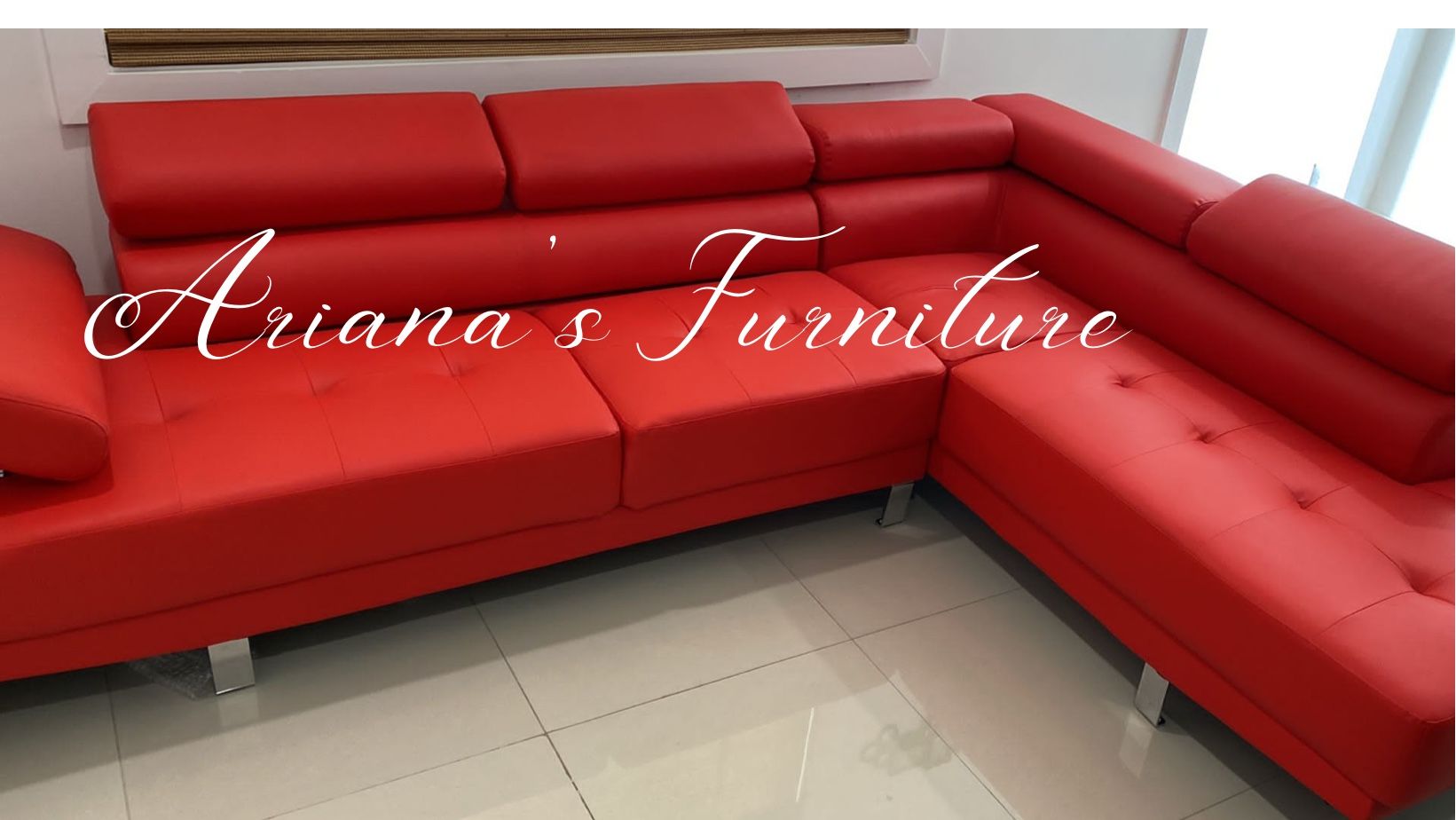 New Red Sectional (black,white,grey)