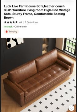 Leather couch