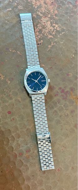 Nixon Stainless Steel Watch Blue Dial