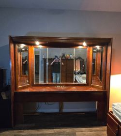 Michael Howard King Headboard | Lighted Mirrors, Hidden Storage & Outlets