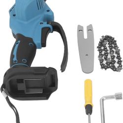 Mini Chainsaw Electric Cordless Handheld Portable Fast Speed Garden Pruning Chain Saw, for 18V Battery