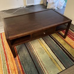 Solid wood coffee table 