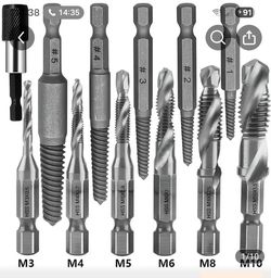 Drill, tap & extraction set