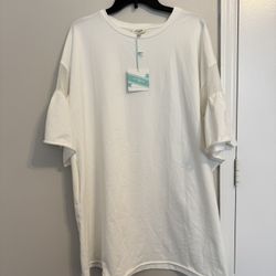 Umgee White Shirt Dress Size Large