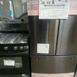 Samsung 2pc Kitchen Set-Black Stainless Steel 0TUU