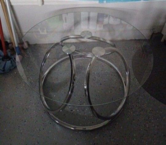 Silver Glass Coffee Table