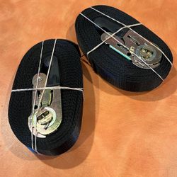 20ft 1in Wide Ratchet Straps Set 