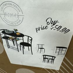 Small Table And 2 Chairs In Box 
