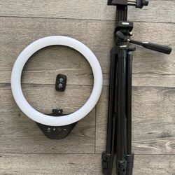 Tripod Stand W/ Ring Light & Remote