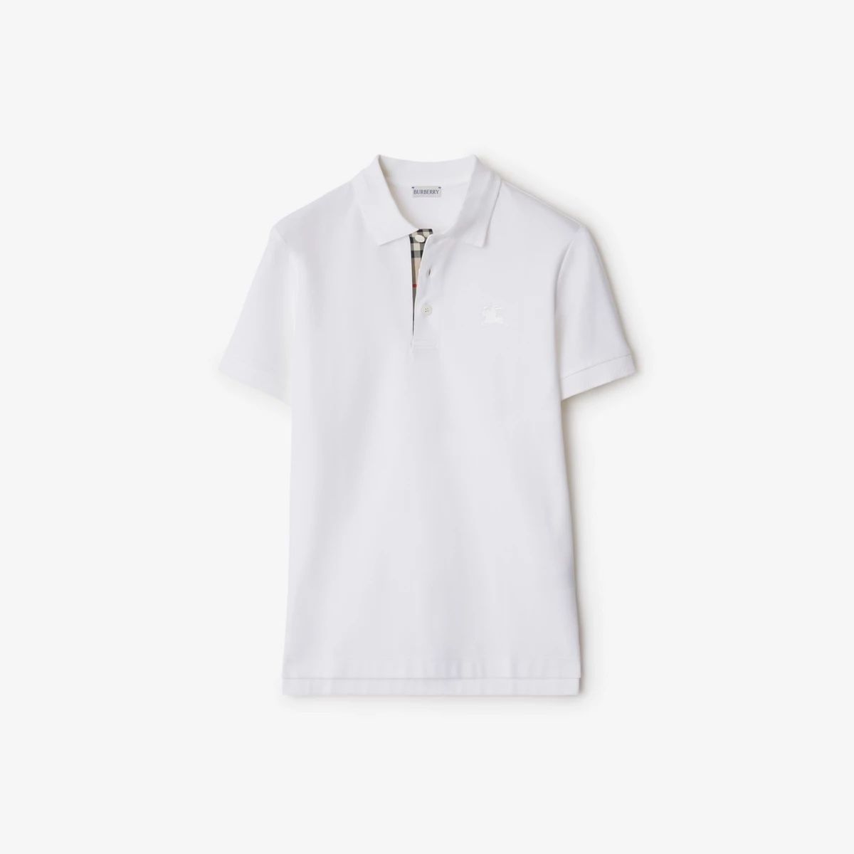 New Children Burberry White Polo Shirt, Size 14