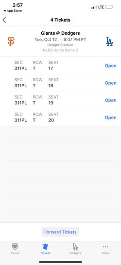 4 Tickets For Tonight Game! 