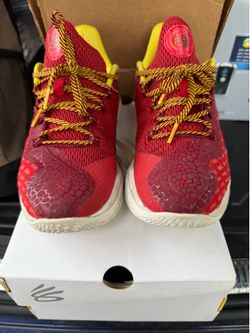Grade School (GS) Under Armour Curry 11 "Fire" (the Bruce Lee collaboration colorway)