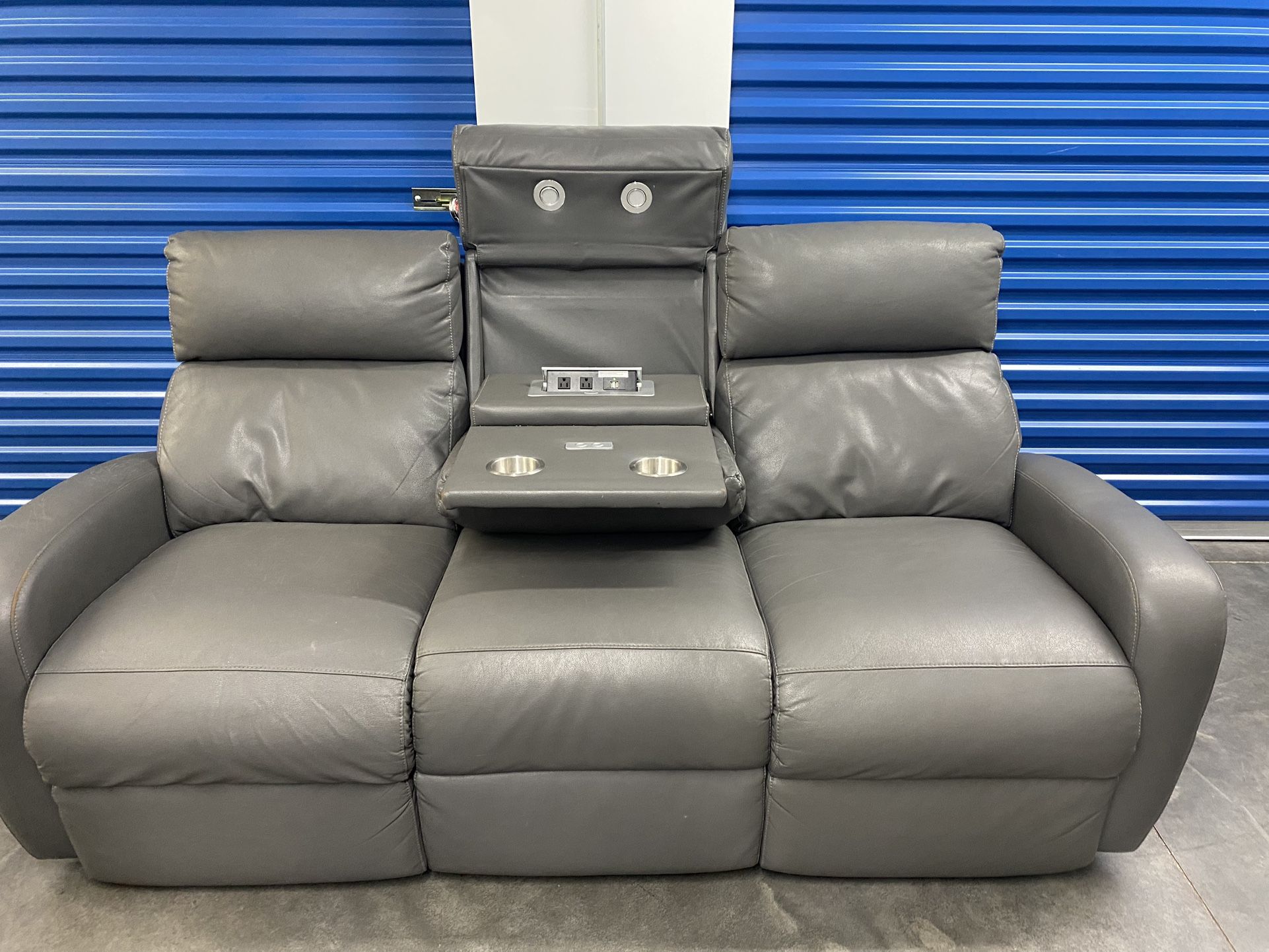 Electric Leather Recliner (free delivery)