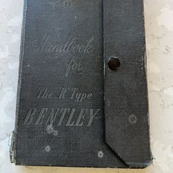 Vintage 1931 Bentley Handbook