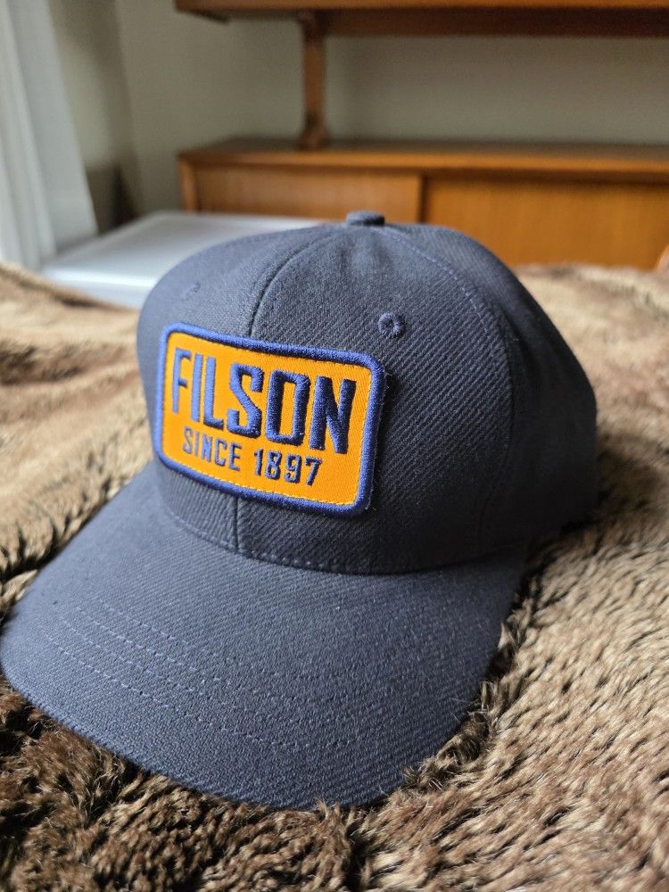 New Filson Cotton Logger Hat w/ Leather Adjustable Strap