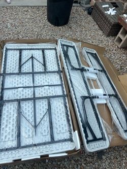Folding Plastic Table Set – Still in Packaging