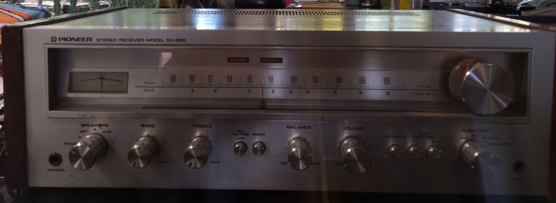 1970s PIONEER SX-550 STEREO RECEIVER