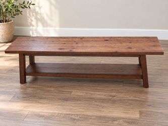 Rustic Wood Bench – 63” x 13.5” x 18”H