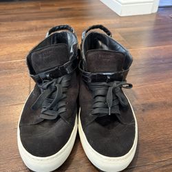 BUSCEMI Black Embossed Sneakers size 43 / FENDI Slip-ons Shoes Sneakers Monster Bugs Eye size 7 E 0904