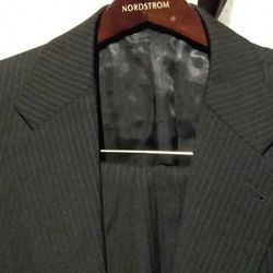 Mens's Express black pinstripe Producer suit