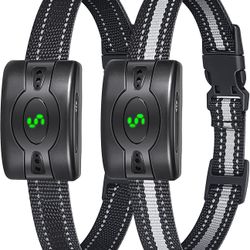 2 Pack Rechargeable Dog Bark Collar