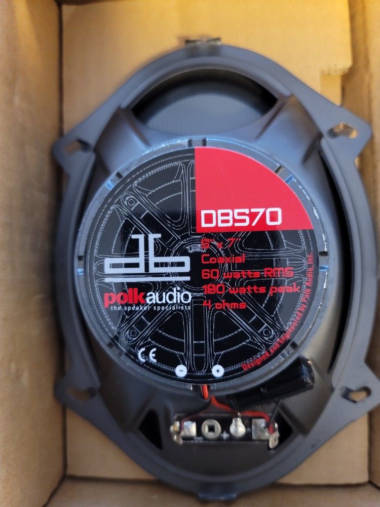 Polk Audio DB 570 5-by-7-Inch Coaxial Vehicle Speakers (Pair, Black)
$65 Obo