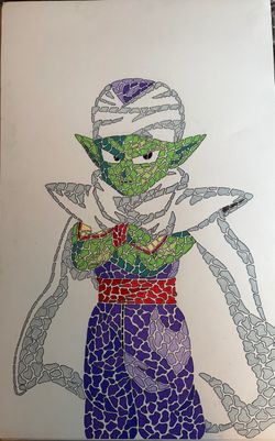 Piccolo Dragon Ball Daima Mosaic Style Art
