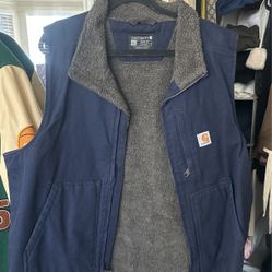  carhartt vest navy blue (Men Size: L / Women’s Size: XL)