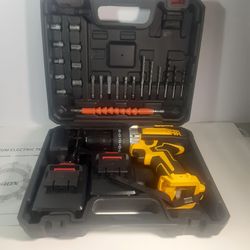 Cordless Drill With Two Rechargable Batteries
