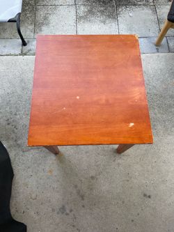 Wood side tables set of 2