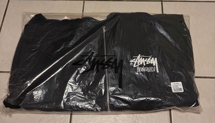 Stussy Honolulu black zip up size 2xl