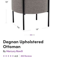 Two Gray Ottomans 