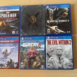 PS4/5 Games Bundle (Resident Evil 8, Miles Morales, Horizon Zero Dawn, and More!)